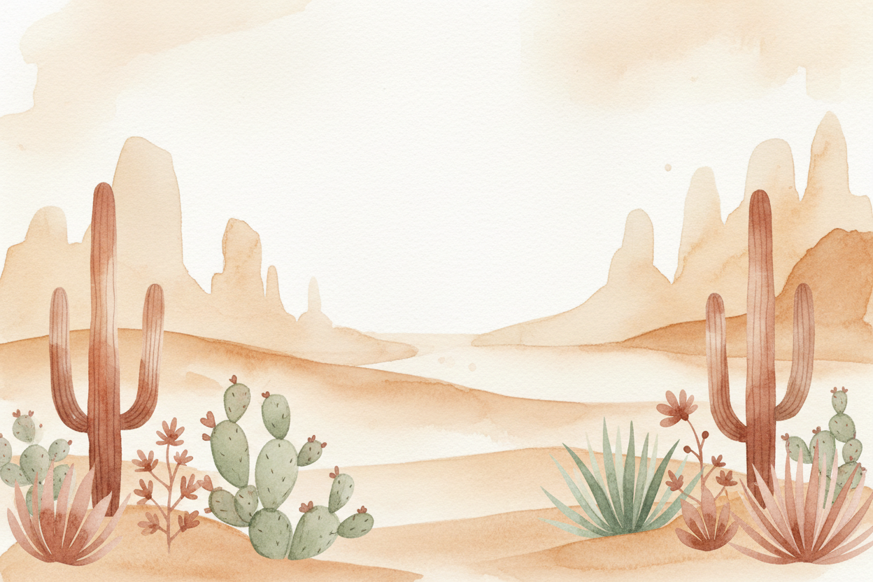 desert theme watercolor FAQ 